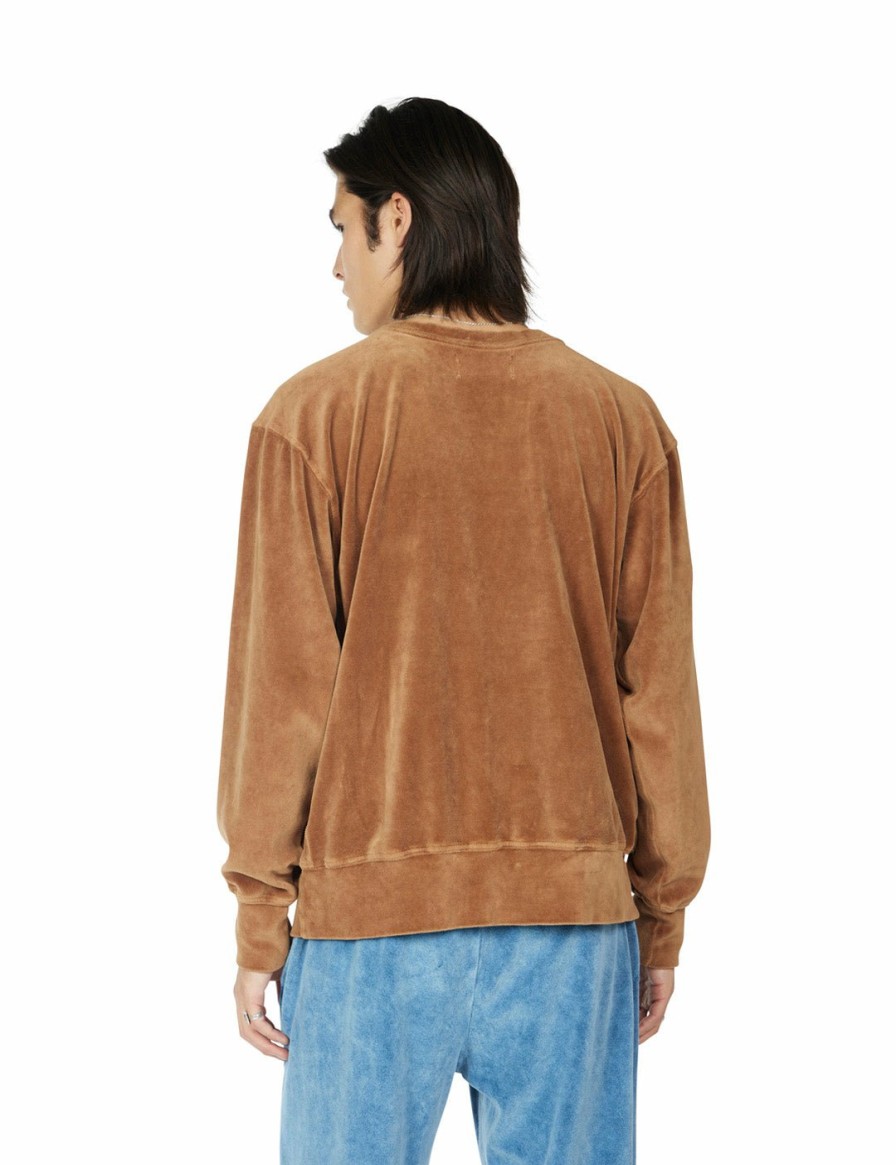 For Him LES TIEN Crew Necks | Velour Crop Crew