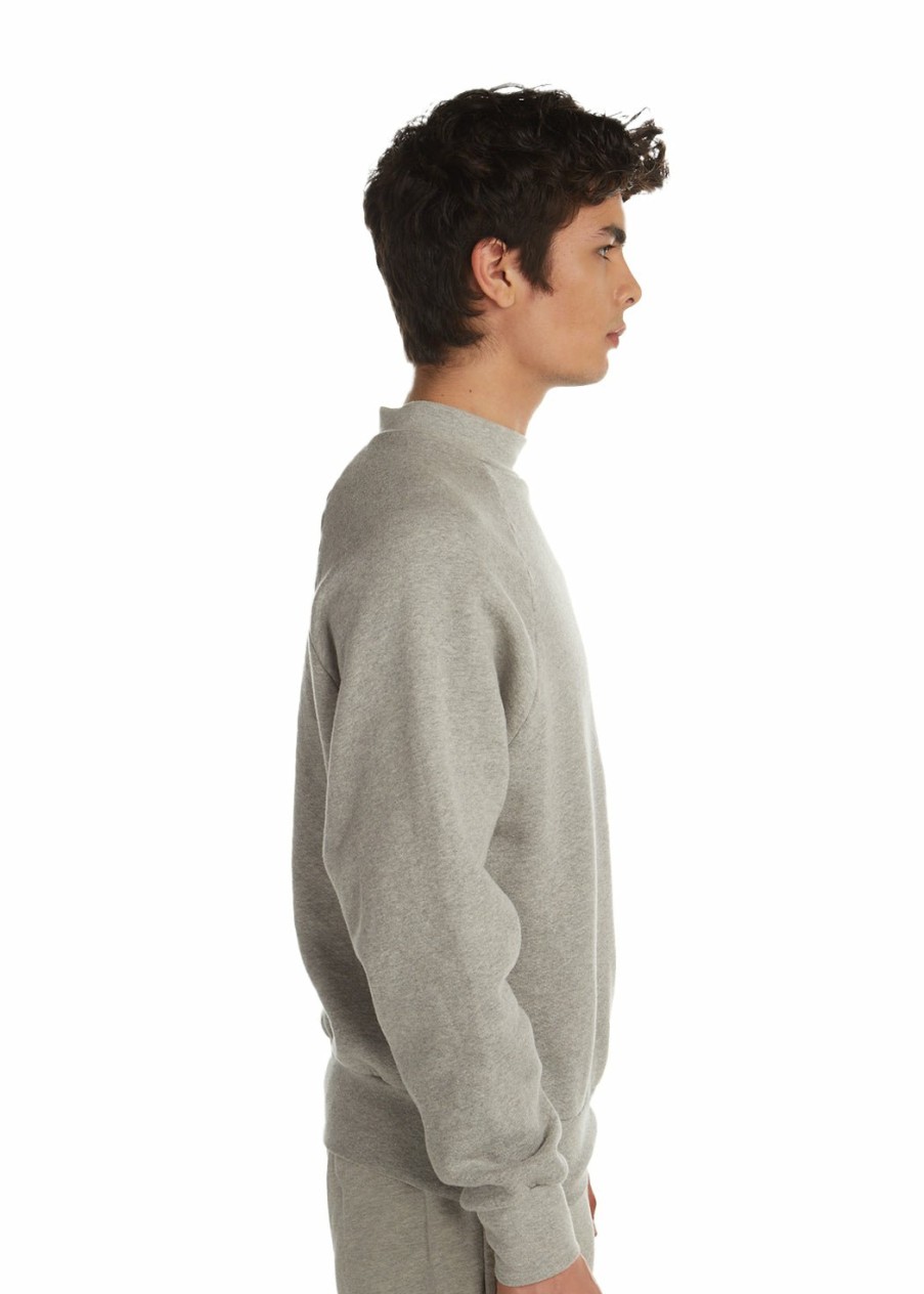 For Him LES TIEN Long Sleeve Tops | Heavyweight Mock Neck Raglan