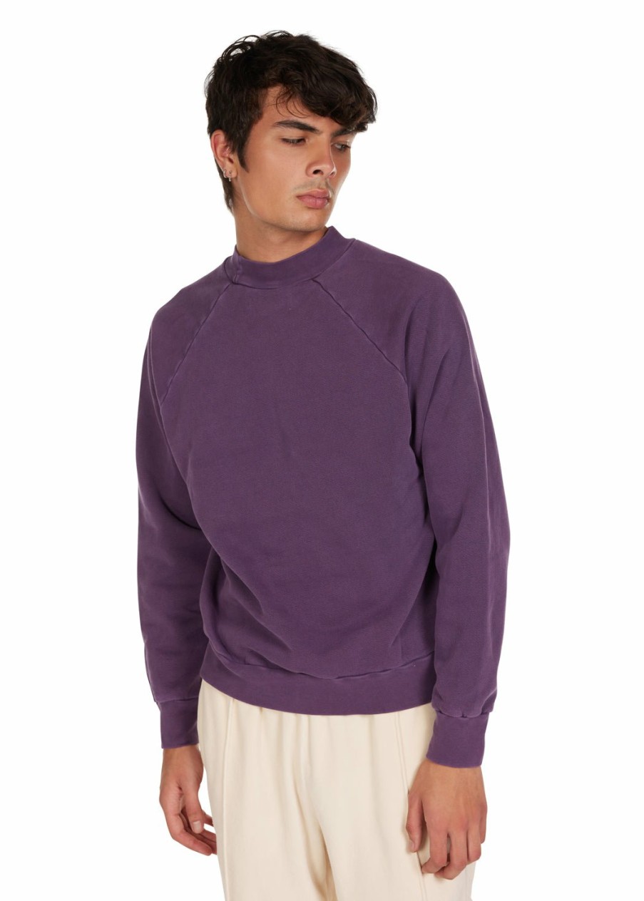 For Him LES TIEN Long Sleeve Tops | Heavyweight Mock Neck Raglan