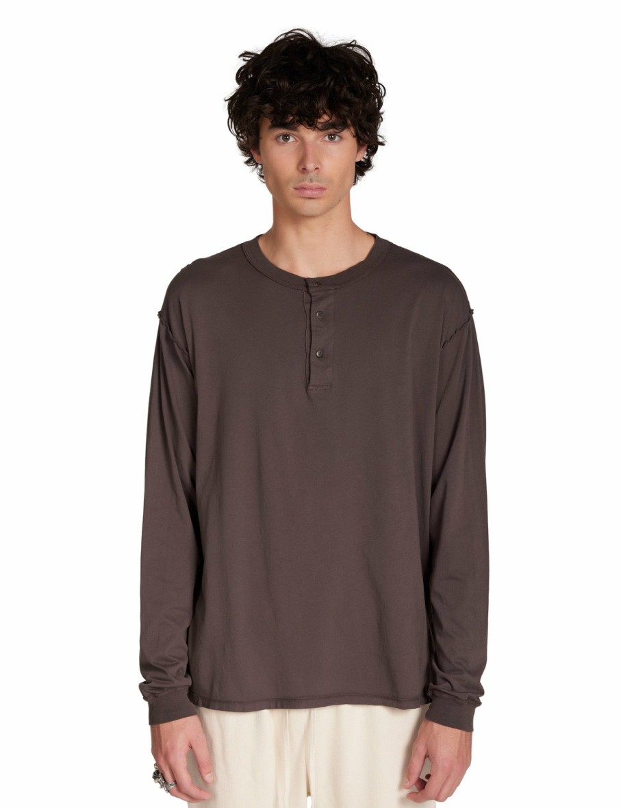 For Him LES TIEN Tees | Lightweight Inside Out Henley