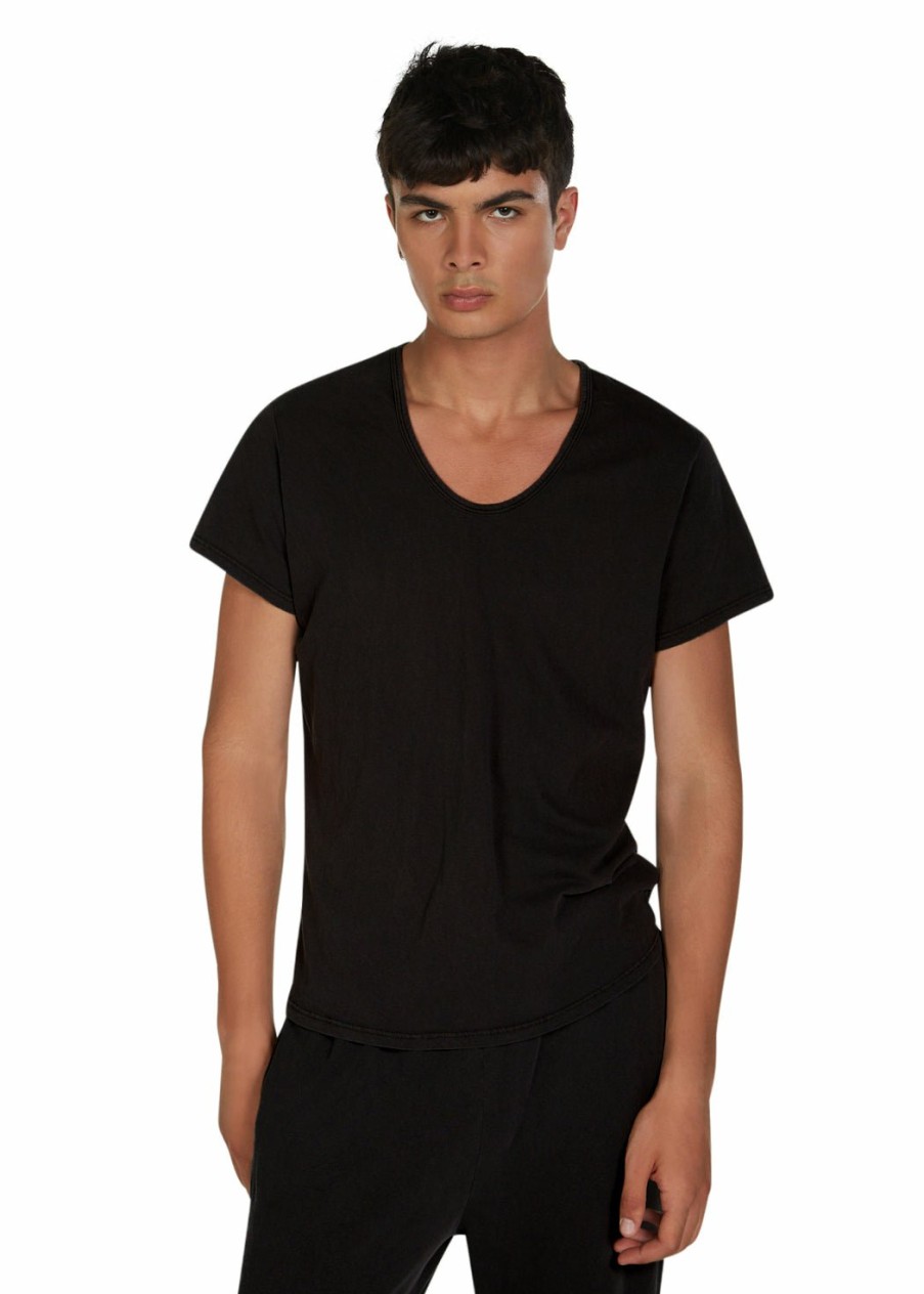 For Him LES TIEN Short Sleeve Tops | Organic Scoop Neck Tee