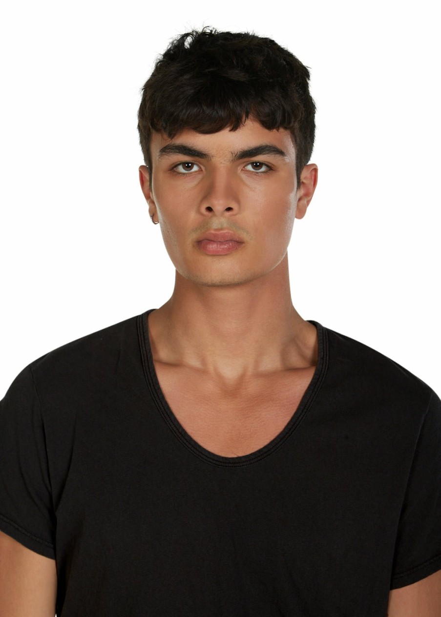 For Him LES TIEN Short Sleeve Tops | Organic Scoop Neck Tee