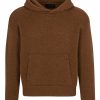 For Him LES TIEN Hoodies | Cable Knit Cashmere Crop Hoodie