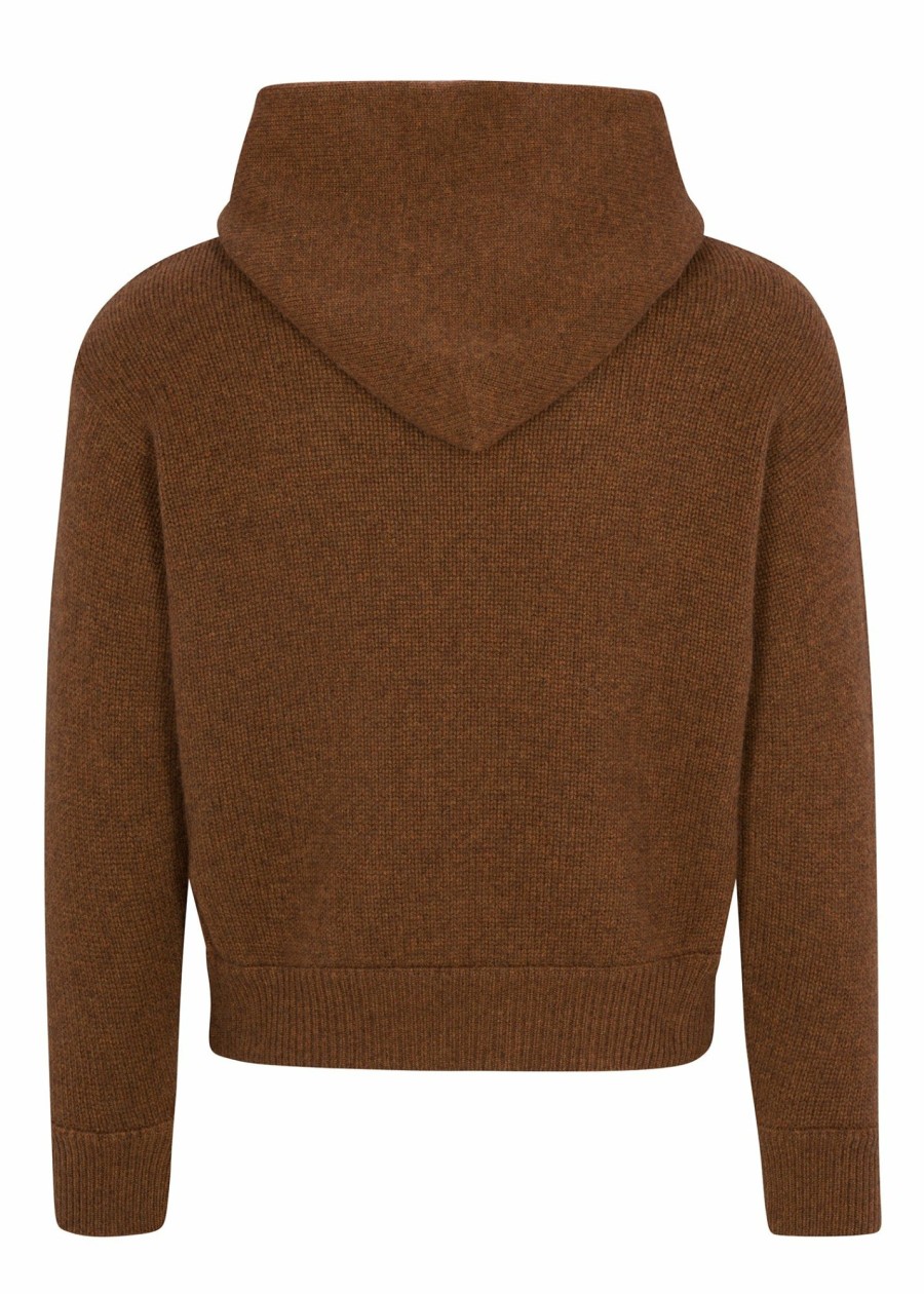 For Him LES TIEN Hoodies | Cable Knit Cashmere Crop Hoodie