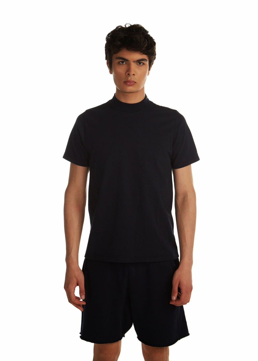 For Him LES TIEN Short Sleeve Tops | Heavyweight Mock Neck Tee