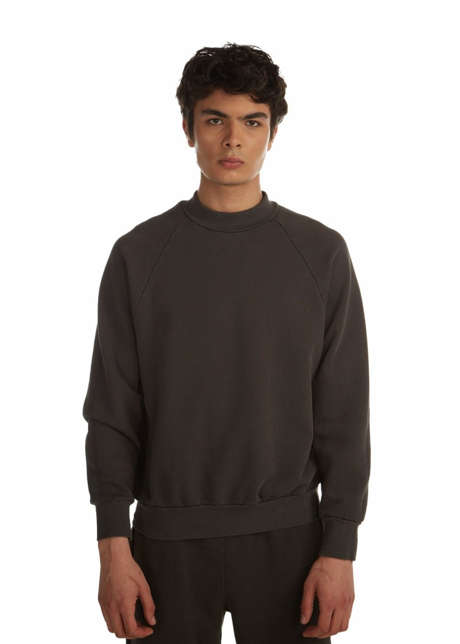 For Him LES TIEN Long Sleeve Tops | Heavyweight Mock Neck Raglan