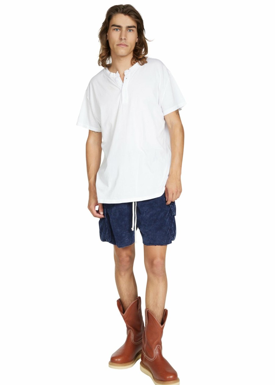 For Him LES TIEN Short Sleeve Tops | Lightweight Inside Out Henley