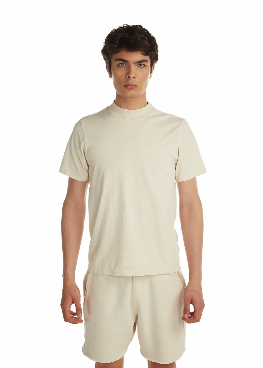 For Him LES TIEN Short Sleeve Tops | Heavyweight Mock Neck Tee