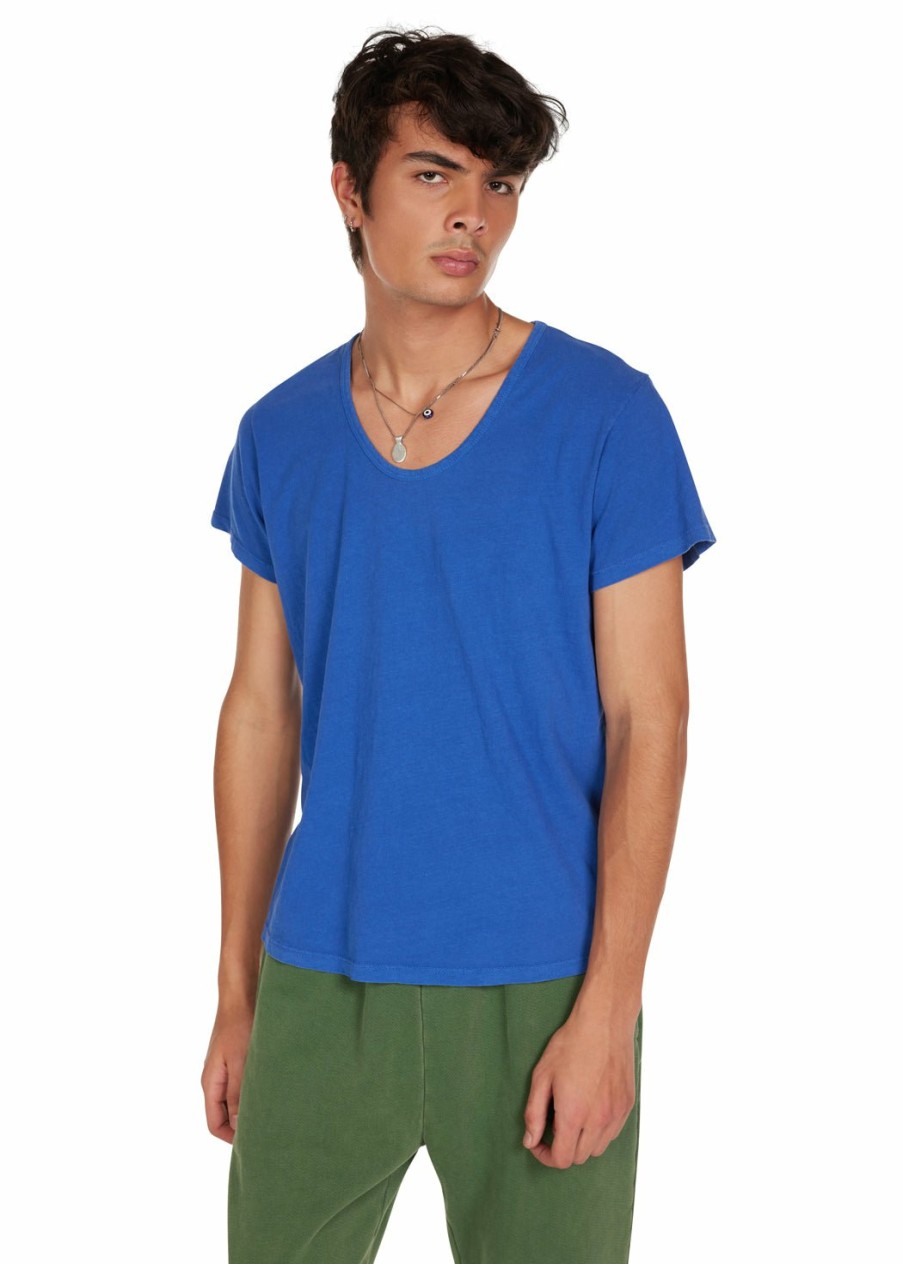 For Him LES TIEN Short Sleeve Tops | Organic Scoop Neck Tee