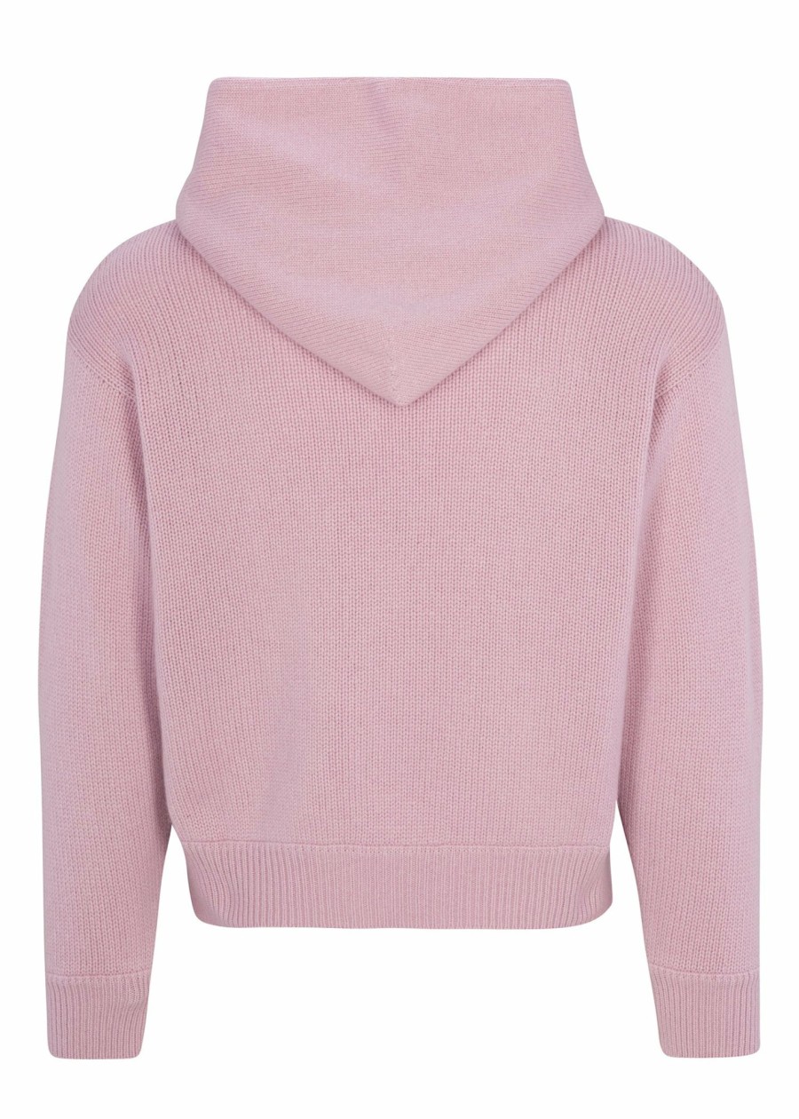 For Him LES TIEN Hoodies | Cable Knit Cashmere Crop Hoodie